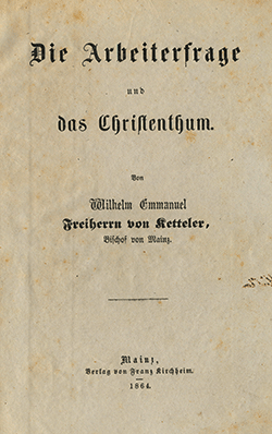 Abb. 1 »Die Arbeiterfrage und das Christentum«. Titelblatt der Erstausgabe 1864