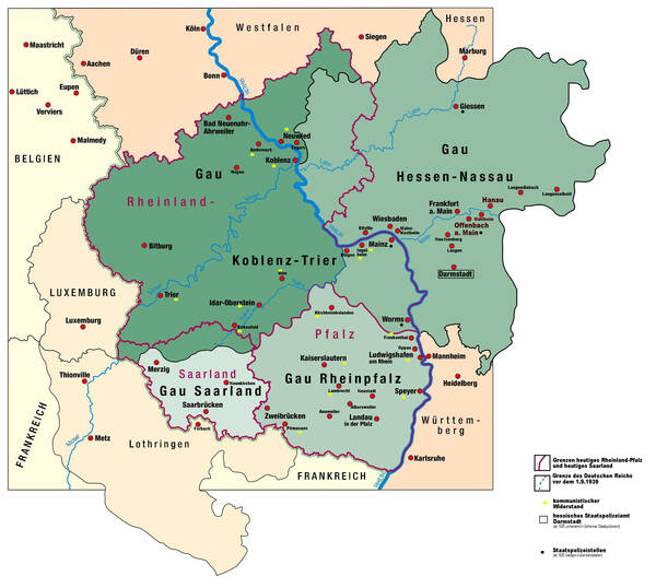 Karte 4: Übersicht des kommunistischen Widerstandes